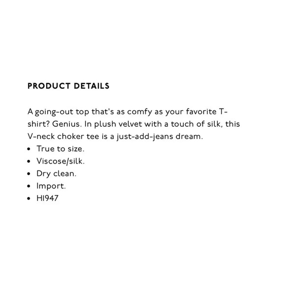 Madewell Short Sleeve Velvet Choker Top Size Small - Picture 10 of 10